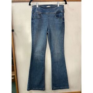 Sofia Vergara Melisa Flare Jeans Women's 6 Blue Low Rise Whisker Medium Wash